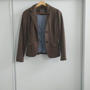 Jacob Vintage Tweed Blazer Brown